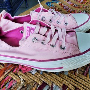 Womens converse shoreline pink slip on shoes